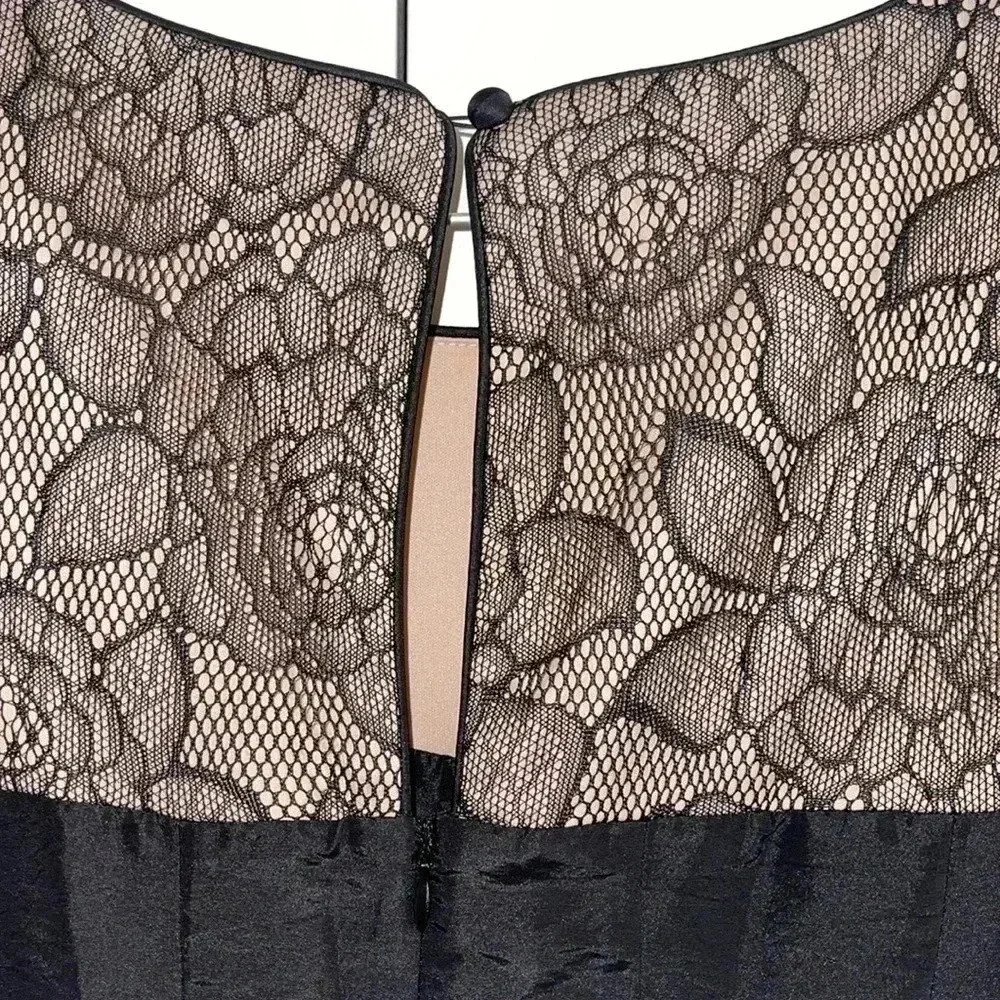 London Times Lace-Top Black Cocktail Dress​​ - Picture 7 of 9